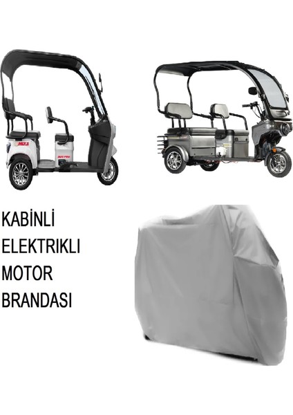 Motolux Fayton FX22 Kabinli 3 Tekerlekli Motor Brandası Su Geçirmez