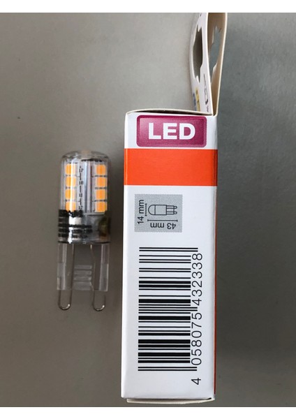 10 Adet G9 LED Lamba 220V 2,6W=30W=320 Lümen 2700 Kelvin Sarı 15,000 Saat 14MMX43MM fırsatları
