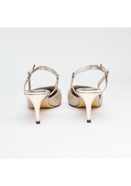 Kısa Topuk Taşlı Kadın Abiye Ayakkabı fırsatları