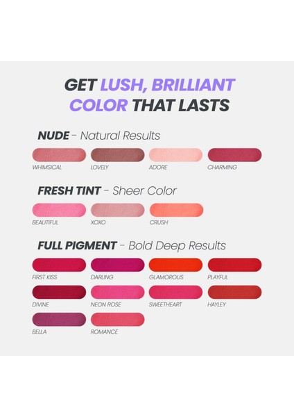 Uzun Süre Kalıcı Renkli Dudak Maskesi Charming 4ML fiyatları