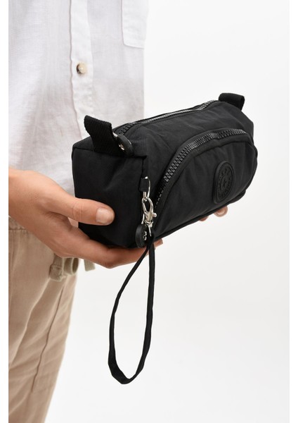 Iki Bölmeli Kalemlik (Yıkanabilir ve Su Geçirmez, Makyaj Çantası ) Siyah (Model: 571-15J) modelleri