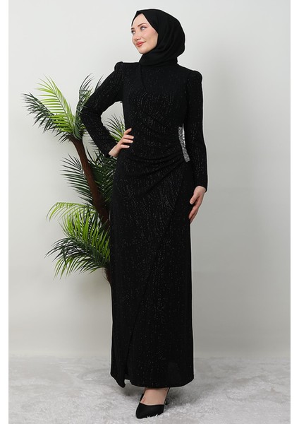 Tuğçe Tesettür Elbise Siyah