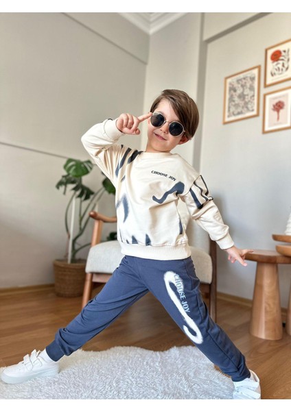 Choose Joy Çocuk Sweatshirt ve Eşofman Takımı 1314 F