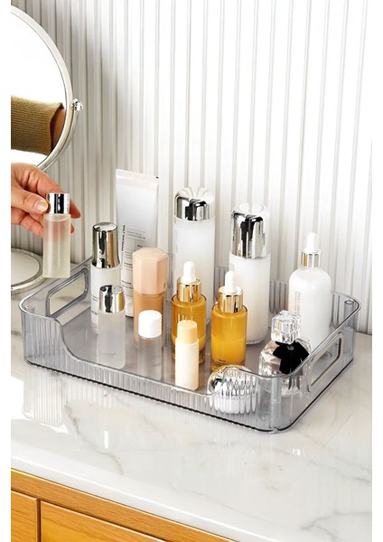 Iki Katlı Çok Amaçlı Makyaj ve Takı Düzenleyici, Banyo ve Kozmetik Rafı fırsatları