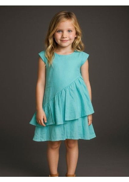 Kız Çocuk Katlı Jile Elbise fırsatları