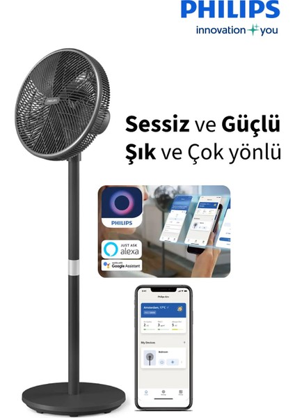 Uzaktan Akıllı Kontrol 3000 Serisi Vantilatör, Silentwings Teknolojisi ile Güçlü ve Ultra Sessiz + Yün &hav Temizleyici