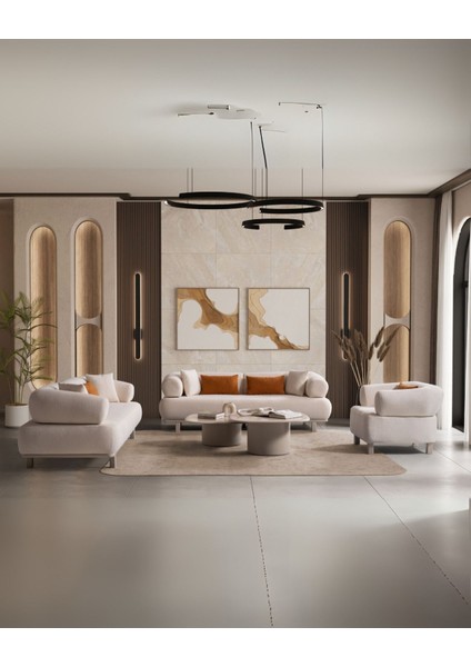 Latte Koltuk Takımı & Oturma Grubu - (3+3+1+1)