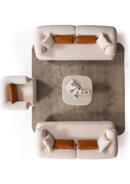 Latte Koltuk Takımı & Oturma Grubu - (3+3+1+1)