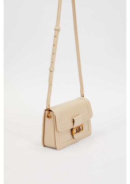 Krem Klasik Çapraz Askı Kadın Küçük Boy Çanta fırsatları