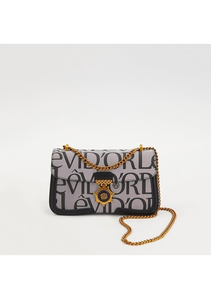 Siyah Zincir Askılı Premium Kadın Çapraz Çanta