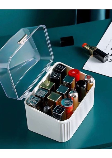 Şık 15 Gözlü Ruj ve Oje Kutusu, Makyaj Organizeri, Pratik ve Ergonomik Tasarım