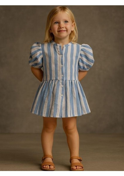 Kız Çocuk Çizgili Gömlek Elbise fiyatları