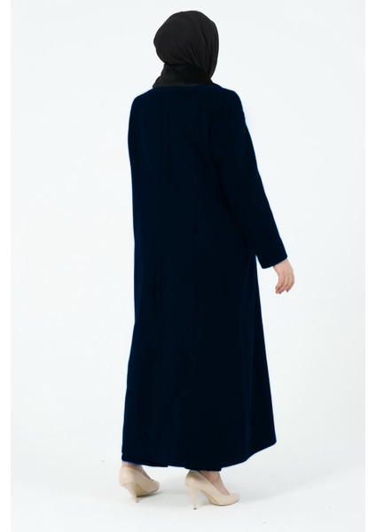 Bengül Kadın Büyük Beden Astarlı Tesettür Kaşe Manto fiyatları