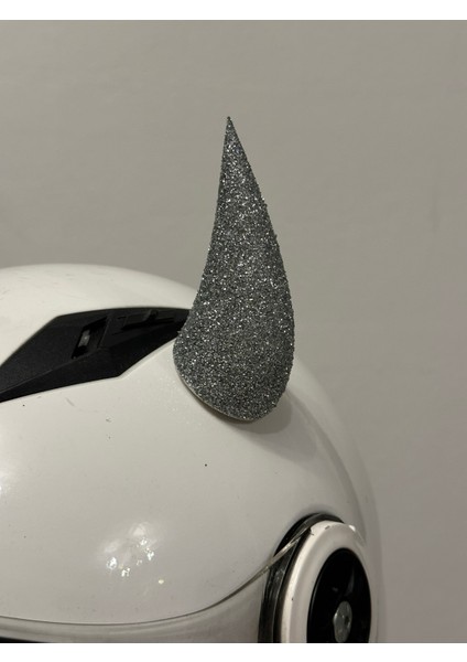 Motor & Motosiklet Gümüş Simli Şeytan Boynuzu Kask Dış Aksesuar fırsatları