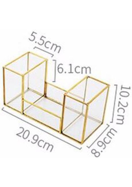 Çok Renkli Cam Fırçalık Makyaj Organizer, Şık ve Kullanışlı Tasarım indirimleri