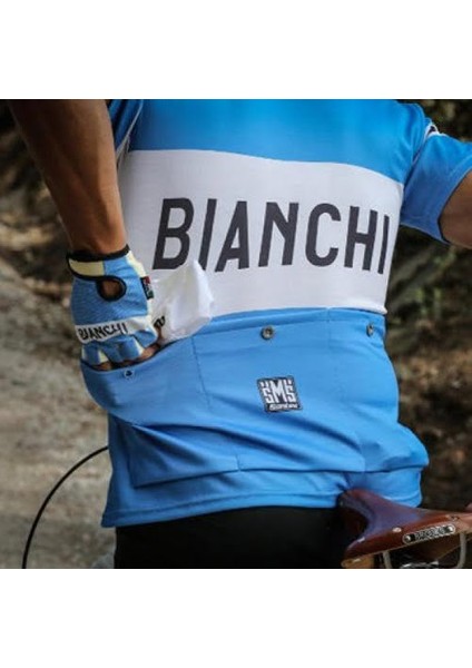 Koleksiyonluk Santini Retro Bianchi Bisiklet Forması PE942PLBIANC modelleri