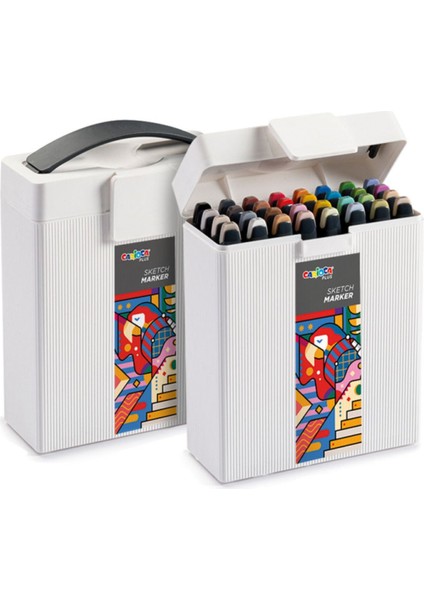 Plus Sketch Marker Çift Taraflı Çizim Kalemi 32 Farklı Renk