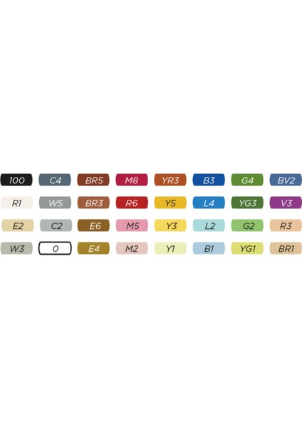 Plus Sketch Marker Çift Taraflı Çizim Kalemi 32 Farklı Renk modelleri