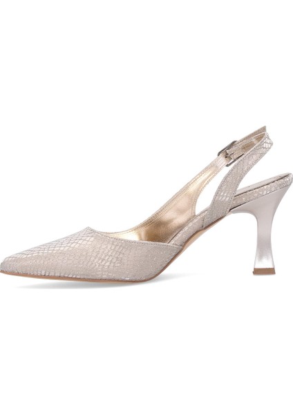 Elit MST1180Y Kadın Klasik Topuklu Ayakkabı Altın modelleri