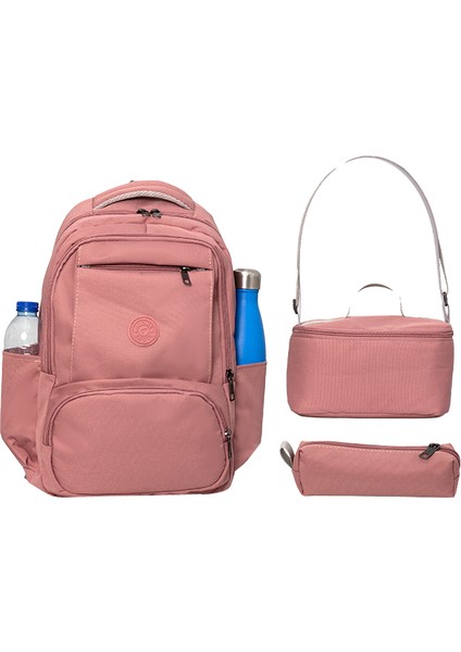 Ilkokul Çantası 3’lü Set -Sırt Çantası Beslenme Kalemlik 8581