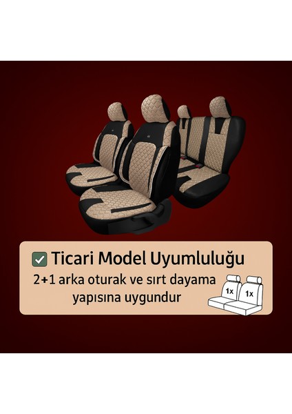 Opel Mokka 2012- / Mokka x 2016- / Chevrolet Trax 2012- Floransa Serisi Eviza Ticari 2+1 Bej Siyah fiyatları
