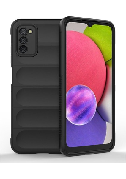 Samsung Galaxy A03S Kılıf Elde Tutma Kolaylıkla Kaydırmaz Kenar Line Dizayn Optietnik Kapak