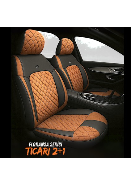 Nissan X-Trail 2001-2007 - T30 Floransa Serisi Eviza Ticari 2+1 Taba Siyah