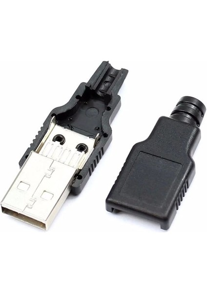 5'li IC‑264A 4 Pin USB Erkek Soket – Kapaklı, Plastik Kılıflı Lehimli Seyyar Bağlantı Ucu fiyatları
