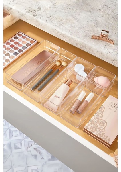 6 Parça Çekmece Içi Organizer Set, Takı, Kozmetik ve Hobi Malzemeleri Için fiyatları