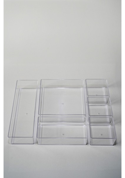 6 Parça Çekmece Içi Organizer Set, Takı, Kozmetik ve Hobi Malzemeleri Için indirimleri