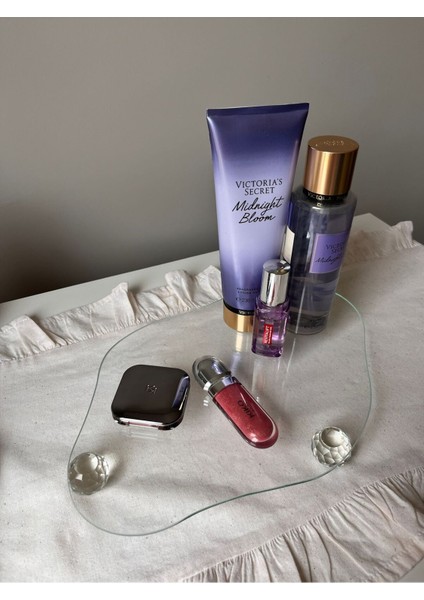 Şeffaf Bulut Cam Sunumluk ve Organizer, Dekoratif Top Ayaklı Tasarım fırsatları