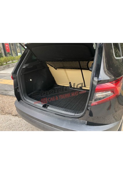 Skoda Karoq 2018- Sonrası Uyumlu 3D Kauçuk Bagaj Havuzu