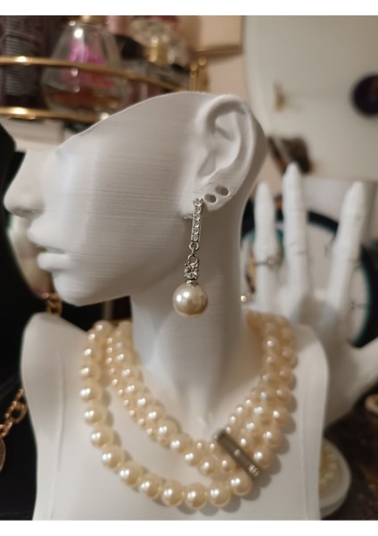 Beyaz 21CM Dekoratif Takı ve Yüzük Organizer Manken Teşhir Standı modelleri