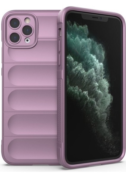 Apple iPhone 11 Pro Max Kılıf Elde Tutma Kolaylıkla Kaydırmaz Kenar Line Dizayn Optietnik Kapak