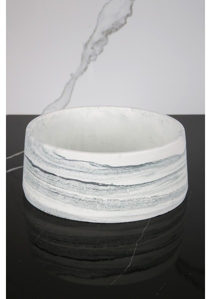 Beton Dekoratif El Yapımı Kase Çok Amaçlı Düzenleyici Havluluk Takılık 20 cm fiyatları