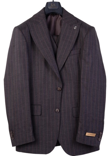 Şık ve Rahat Slim Fit Yelekli Erkek Takım Elbise - Modern Kesim Dört MEVSIM-KAV1071W