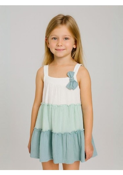 Kız Çocuk Müslin Askılı Elbise