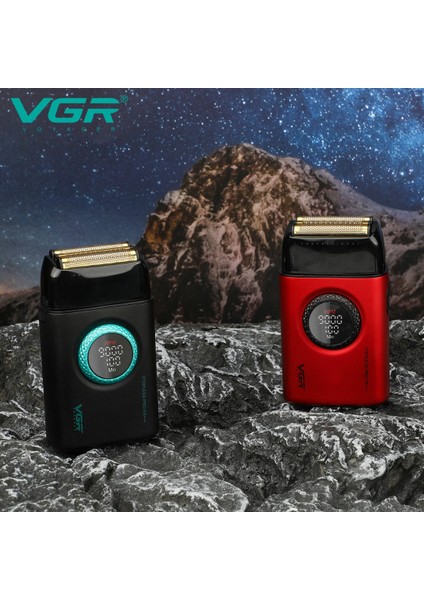 Vgr V-378 Profesyonel Yüksek Hızlı Folyo Tıraş Makinesi - Kırmızı ve Siyah Renk Seçenekleriyle