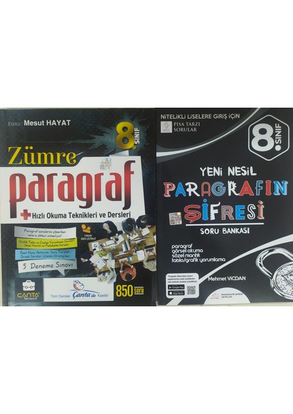 Paragrafın Şifresi Yayınları Paragrafın Şifresi Soru Bankası+Çanta Paragraf Soru Bankası