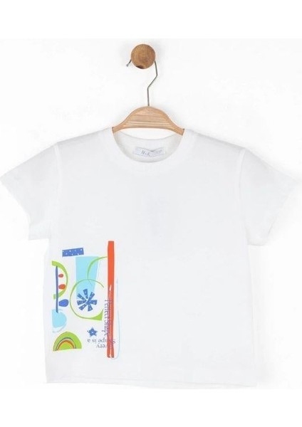 Kız Çocuk Pamuklu Desenli T-Shirt
