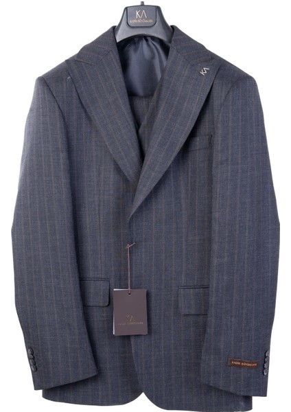 Şık ve Rahat Slim Fit Yelekli Erkek Takım Elbise - Modern Kesim Dört MEVSIM-KAV1071W