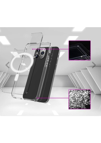 iPhone 14 6.1inç Magsafe Uyumlu Manyetik Sert Silikon Kılıf fırsatları
