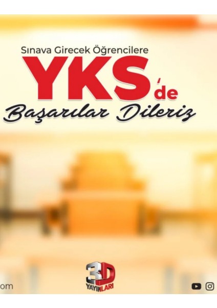 3D Ayt Matematik Sosyal Bilimler 1 Simülasyon Deneme Yks 2026 + Telefon Tutucu + Tyt Deneme