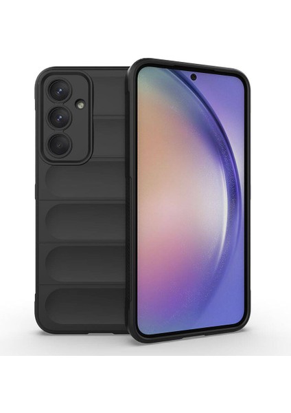 Samsung Galaxy A35 Kılıf Elde Tutma Kolaylıkla Kaydırmaz Kenar Line Dizayn Optietnik Kapak