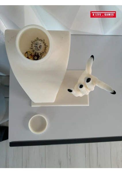 Beyaz 22CM Dekoratif Takı ve Yüzük Sergileme Standı Seti modelleri