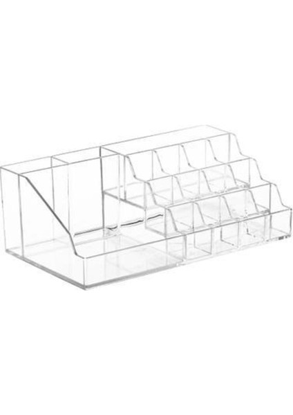 Beyaz Çok Amaçlı Masaüstü Düzenleyici Kalemlik ve Makiyaj Organizer