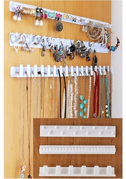 Gri Takı ve Aksesuar Organizeri, Çok Amaçlı Düzenleyici ve Askı Sistemi