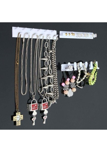 Beyaz Takı Organizer, Düzenleyici ve Asmak Için Şık ve Pratik Çözüm