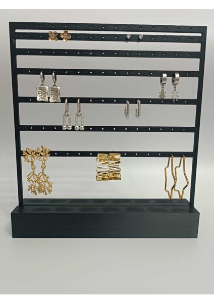 Siyah Büyük Takı Standı, Küpe ve Takı Düzeni Organizatör fiyatları