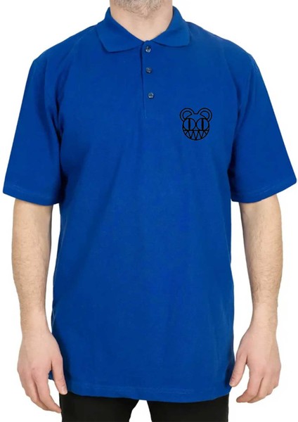 Radiohead Symbol Polo Yaka Mavi Tişört